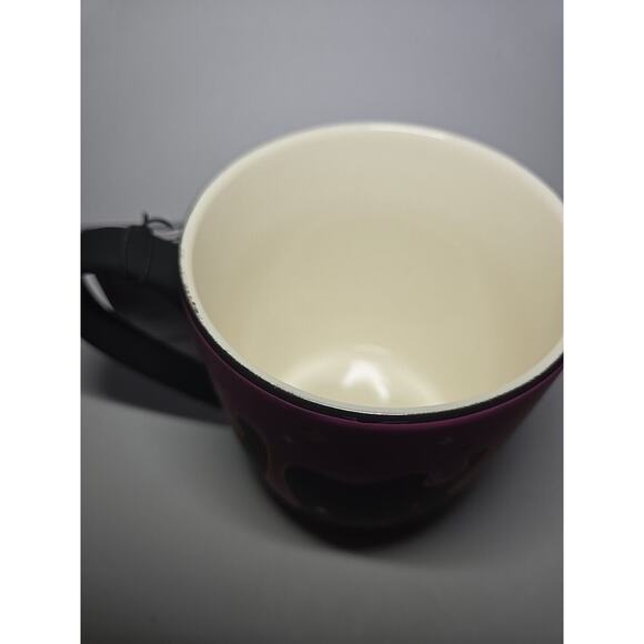 Cobwebs & Cauldrons Halloween Mug, Black & Hot Pink Drip, NEW! - Picture 7 of 11